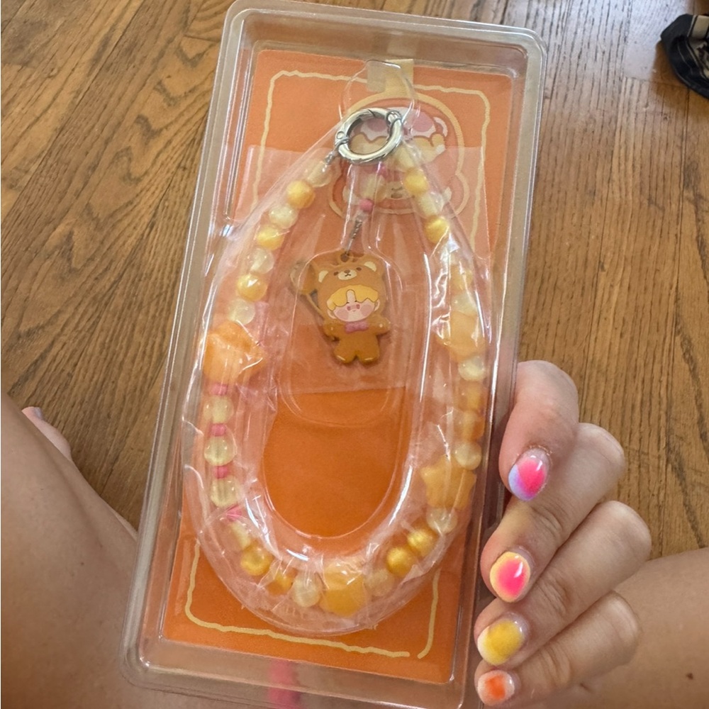 Pop Mart Pop Bean Orange Phone Charm